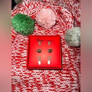 🎄❤️🎅🏼BaubleBar Disney Christmas Mickey Hot Choc Milk & Cookie 🥛🍪Earring Set🎄❤️🎅🏼